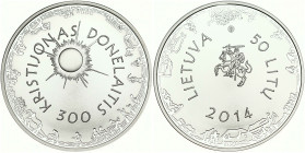 Lithuania 50 Litu 2014 Kristijonas Donelaitis