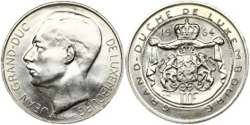 Luxembourg 100 Francs 1964 Advent to the throne of Grand Duke Jean