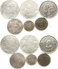 Morocco 5 Dirhams - 500 Francs 1905-1956 Lot of 6 coins