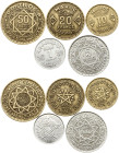 Morocco 1 - 50 Francs 1951-1952 Lot of 5 coins