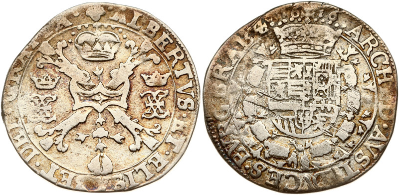 Spanish Netherlands, Brabant. Albert & Isabella(1598-1621). 1/2 Patagon 1616 Bru...