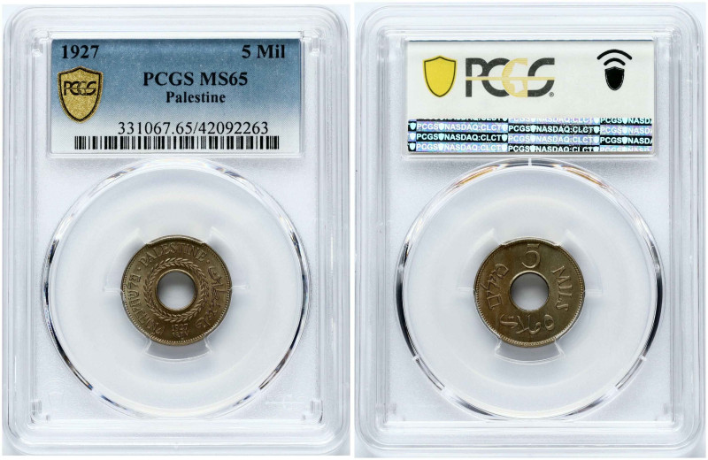 Palestine. 5 Mils 1927. Copper-nickel. KM-3. PCGS MS 65

MS 65

Estimate: EU...