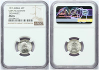 Serbia 50 Para 1915 NGC MS 65