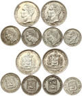 Venezuela 25 Centimos - 1 Bolivar 1954-1965 Lot of 6 coins