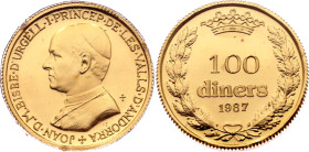 Andorra 100 Diners 1987