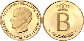 Belgium Gold Medal "25th Anniversary of the Reign of King Baudouin" 1976