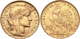 France 20 Francs 1908