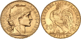France 20 Francs 1913