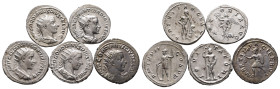 Römische Kaiserzeit, Gordianus III. 238-244 n. Chr., Antoniniane, 5 Stück. Sehr schön-vorzüglich
Erworben 2007 bei der Münzhandlung Gorny und Mosch, M...