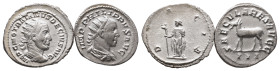 Römische Kaiserzeit, Philippus I. 244-249 n. Chr., Antoniniane. 2 Stück. Vorzüglich
Erworben 2007 bei der Münzhandlung Gorny und Mosch, München.