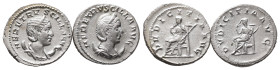 Römische Kaiserzeit, Herennia Etruscilla 249-251 n. Chr., Antoniniane. 2 Stück. Tolle Erhaltungen. Vorzüglich
Erworben 2007 bei der Münzhandlung Gorny...