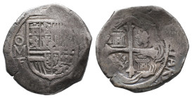 Mexico, Philip III. 1598-1621, Cob 4 Reales, OMF, Mexico. 12,83 g. Sehr schön