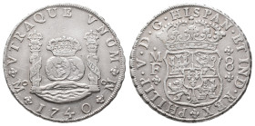 Mexico, Philipp V. 1700-1746, 8 Reales 1740 MF, Mexico. 26,94 g. K/M 103. Sehr schön-vorzüglich