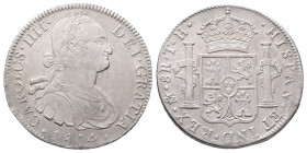 Mexico, Charles IV. 1788-1808, 8 Reales 1804 TH, Mexico. 26,97 g. Cal. 701. Leicht justiert, sehr schön-vorzüglich