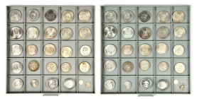 Mexico, Zweite Republik seit 1867, Konvolut von meist modernen Silbermünzen. 26 Stück. Gewicht gesamt ca 500 Gramm. Meist vorzüglich-Stempelglanz und ...