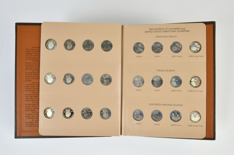 Vereinigte Staaten von Amerika, Sammlung von allen 24 "Territorial Quarters" von...
