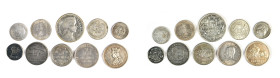 Baltikum, Konvolut von Münzen aus Lettland, Litauen und Estland. 10 Stück. Sehr schön-vorzüglich und besser