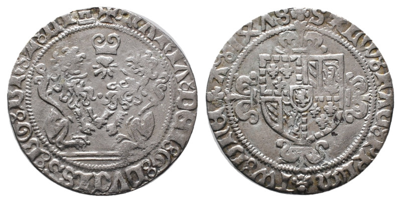 Belgien Brabant, Maria von Burgund 1477-1482, Double Briquet 1478, Antwerp. 2.36...