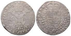 Belgien Brabant, Philipp IV. 1621-1665, Patagon 1653, Antwerpen. 27,67 g. Dav. 4462. Kl. Schrötlingsfehler, sehr schön