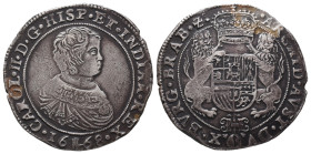 Belgien Brabant, Karl II. 1665-1700, Dukaton 1668, Antwerpen. 32,08 g. Dav. 4475. Rand bearbeitet, sehr schön +