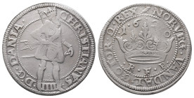 Dänemark, Christian IV. 1588-1648, Krone 1620, Kopenhagen. 18,44 g. Dav. 3517; Hede 106 C. Etwas berieben, sehr schön