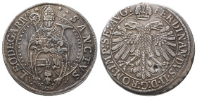 Frankreich Elsaß, Murbach und Lüders, Leopold Wilhelm von Österreich 1626-1662, Reichstaler o. J. (1630), Ensisheim, mit Titel Ferdinands II. 27,81 g....