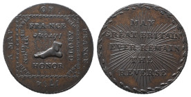 Großbritannien, Georg III. 1760-1820, Token zu 1/2 Penny 1794. 9,86 g. Middlesex. Seaby 1016. Herrliche Patina, vorzüglich