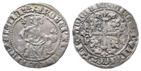 Italien Neapel und Sizilien, Roberto d'Angio 1309-1344, Grosso o. J. 3,97 g. Sehr schön-vorzüglich