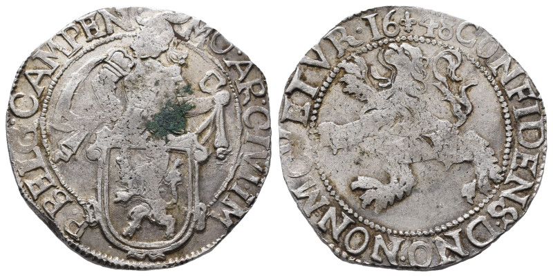 Niederlande Campen, Provinz, Löwentaler 1648. 27,14 g. Dav. 4879. Sehr schön
