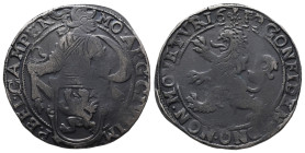 Niederlande Campen, Provinz, Löwentaler 1652?. 26,41 g. Dav. 4879. Hübsche Patina, sehr schön +