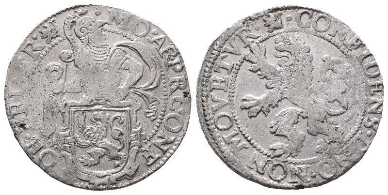 Niederlande Friesland, Provinz, Löwentaler o. J. 26,27 g. Delm. 854. Attraktives...