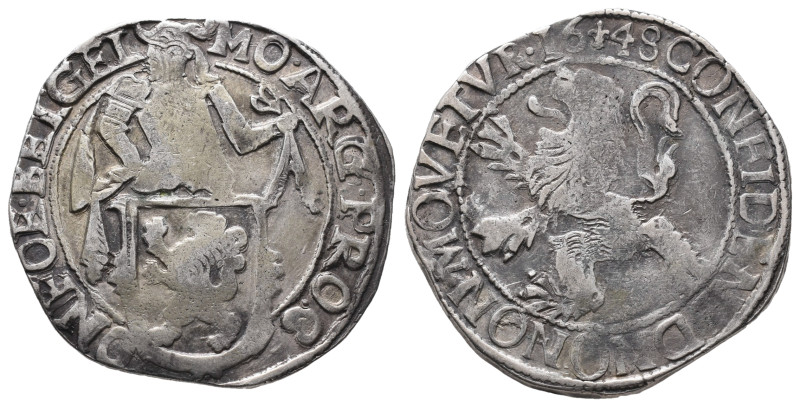 Niederlande Geldern, Provinz, Löwentaler 1648. 26,94 g. Dav. 4850. Sehr schön