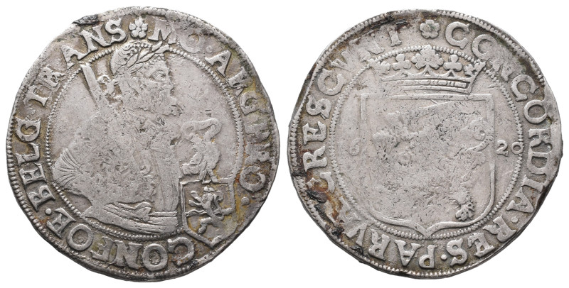 Niederlande Overijssel, Provinz, Reichstaler 1620. 28,38 g. Dav. 4832. Kl. Schrö...