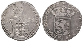 Niederlande Utrecht, Provinz, Silberdukat 1694. 27,52 g. Dav.4904. Sehr schön