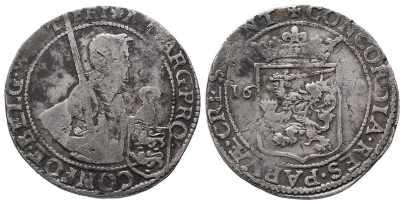 Niederlande Westfriesland, Provinz, Reichstaler 1620. 28,23 g. Dav. 4842. Kl. Ra...