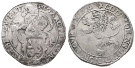 Niederlande Westfriesland, Provinz, Löwentaler 1674. 27,22 g. Dav. 4870. Sehr schön