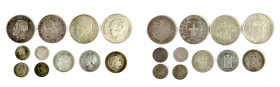 Niederlande, kl. Konvolut von 25 Cent bis zum 2 1/2 Gulden Stück. Dazu: Italien, 5 Lire 1874 und Rumänien, 5 Lei 1881. Insgesamt 11 Stück. Schön-fast ...