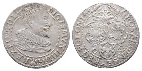 Polen, Sigismund III. 1587-1632, 6 Groschen 1596, Marienburg. 4,88 g. Kop. 1240. Selten. Kl. Kratzer, sehr schön-vorzüglich