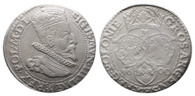 Polen, Sigismund III. 1587-1632, 6 Groschen 1600, Marienburg. 4,45 g. Kop. 1248. Selten. Sehr schön-vorzüglich