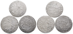 Polen, Sigismund III. 1587-1632, Ort 1621, 1622 und 1623, Bromberg. 3 Stück. Kl. Zainende (2x), Schrötlingsfehler am Rand (1x), sehr schön