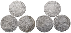 Polen, Sigismund III. 1587-1632, Ort 1621, 1622 und 1623, Bromberg. 3 Stück. Sehr schön