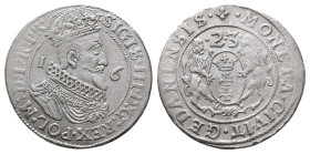 Polen Danzig, Stadt, Ort (1/4 Reichstaler) 1623, mit Titel Sigismund III. 6,71 g. Kop. 7504. Sehr schön-vorzüglich