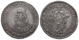 Schweden, Christina 1632-1654, Riksdaler 1641, Stockholm. 28,73 g. Dav. 4525; Ahlström 13. Selten. Kl. Schrötlingsfehler am Rand, Stempelfehler, fast ...