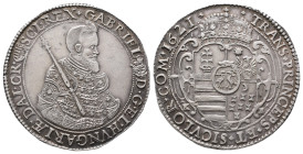 Ungarn Siebenbürgen, Gabriel Bethlen 1613-1629, Reichstaler 1621 KB, Kremnitz. 28,48 g. Dav. 4710. Selten, besonders in dieser Erhaltung. Prachtexempl...