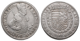 Römisch Deutsches Reich / Haus Habsburg, Ferdinand 1564-1595, Reichstaler o. J., Hall. 28,27 g. Dav. 8101 var. Kl. Kratzer, sehr schön-vorzüglich