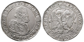 Römisch Deutsches Reich / Haus Habsburg, Rudolf II. 1576-1612, Reichstaler 1602 KB, Kremnitz. 27,92 g. Dav. 3013. Kratzer, sehr schön-vorzüglich