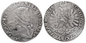 Römisch Deutsches Reich / Haus Habsburg, Rudolf II. 1576-1612, Reichstaler 1610, Kuttenberg. 28,87 g. Dav. 3028. Selten. Gereinigt, kl. Randfehler, fa...