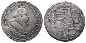 Römisch Deutsches Reich / Haus Habsburg, Leopold V. 1619-1632, Reichstaler 1620, Ensisheim. 28,12 g. Dav. 3343. Stempelfehler, kl. Randfehler und Krat...