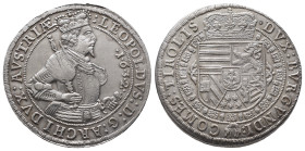 Römisch Deutsches Reich / Haus Habsburg, Leopold V. 1619-1632, Reichstaler 1632, Hall. 28,90 g. Dav. 3338. Kl. Schrötlingsfehler am Rand, fast vorzügl...