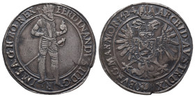 Römisch Deutsches Reich / Haus Habsburg, Ferdinand II. 1592-1618-1637, Reichstaler 1624, Prag. 28,87 g. Dav. 3136. Hübsche Patina, kl. Schrötlingsfehl...